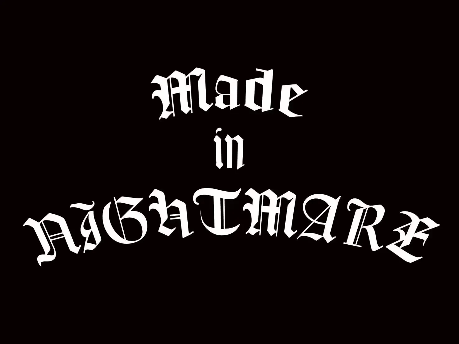 Made in NIGHTMARE フライヤー表